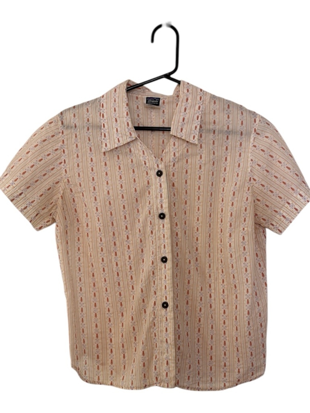 Patagonia vintage looking Short Sleeve Button-Down Shirt 12